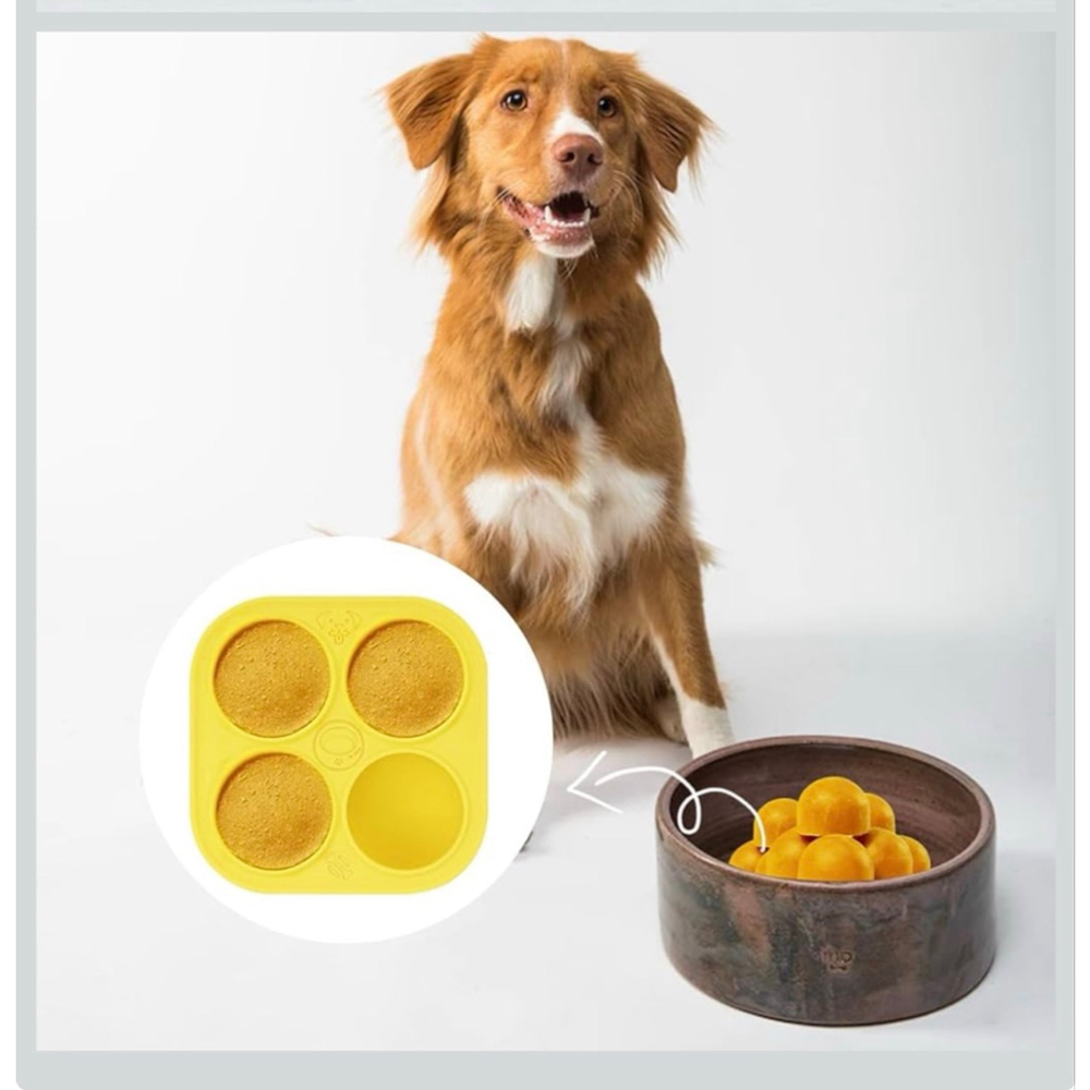 Peutier Dog Yellow Silicone Treat Mold One Size